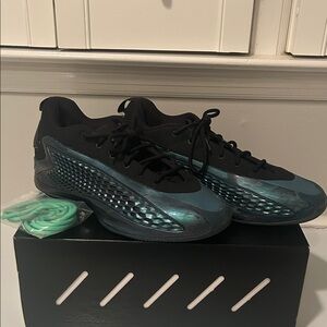 adidas Black and Teal Men's Athletic Shoes
